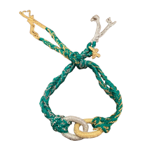 Load image into Gallery viewer, Lucky Friendship Woven Bracelet with charms