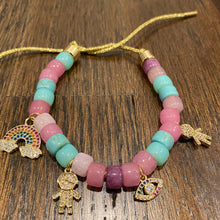 Load image into Gallery viewer, Family beaded charm bracelet