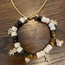 Load image into Gallery viewer, Family beaded charm bracelet