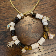 Load image into Gallery viewer, Family beaded charm bracelet