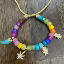 Load image into Gallery viewer, Family beaded charm bracelet