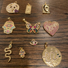 Load image into Gallery viewer, Family beaded charm necklace