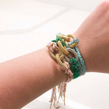 Load image into Gallery viewer, Lucky Friendship Woven Bracelet with charms