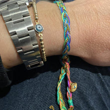 Load image into Gallery viewer, Lucky Friendship Woven Bracelet with evil eye