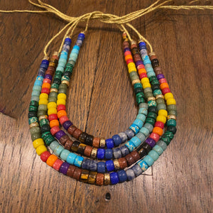 Big Rainbow Bead choker Necklace