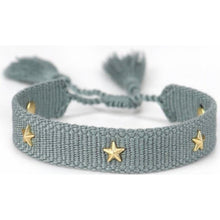 Load image into Gallery viewer, Friendship Bracelet with Gold Stars - Orange
