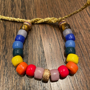 Kids Big Rainbow Bead Bracelet